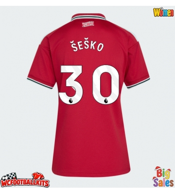 Manchester United Benjamin Sesko #30 Replica Home Stadium Shirt for Women 2026-27 Short Sleeve